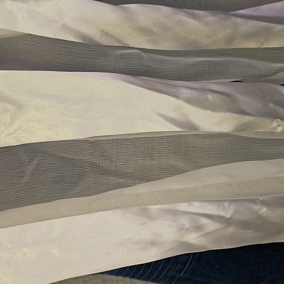 3/$30 GEORGE White Satin Chiffon Scarf - Picture 3 of 8